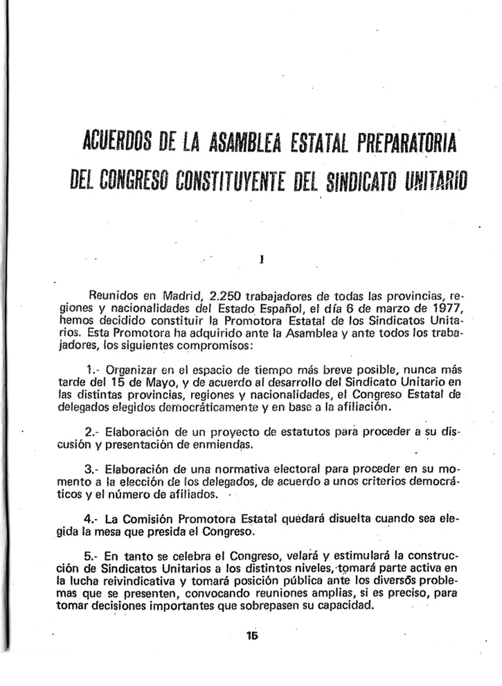 ORT-UJM, MEMORIA HISTORICA , ELECCIONES, DEMOCRACIA