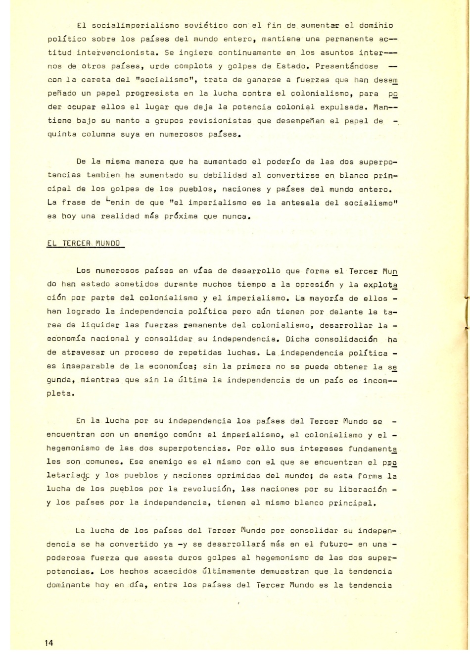 La situación Internacional. Revolución Socialista. Revolución Proletaria.Imperialismo como últina etapa del Capitalismo. Imperialismo antesala del Socialismo según Lenin