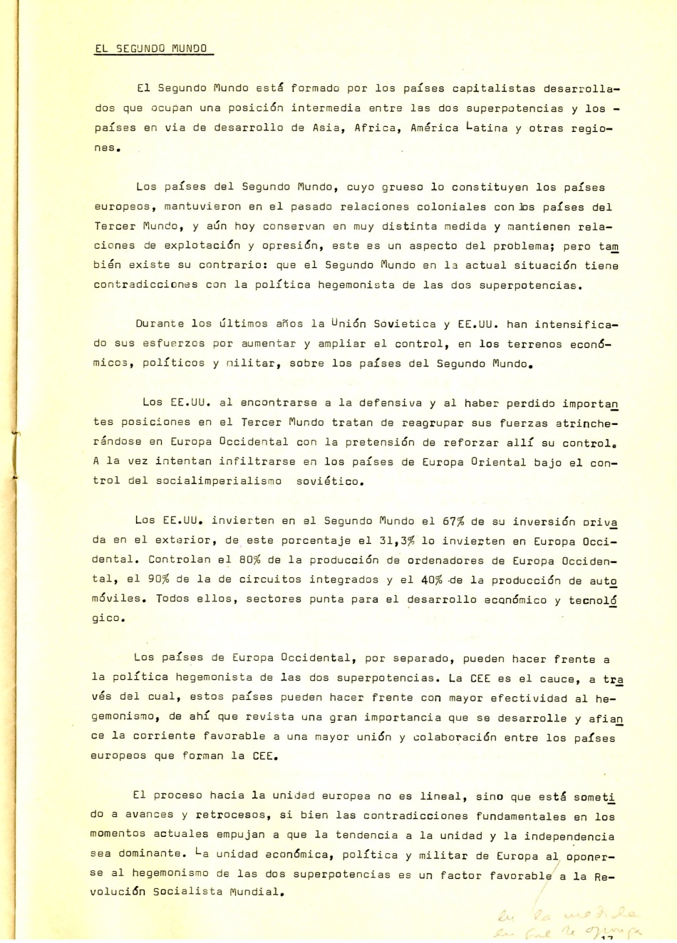 La situación Internacional. Revolución Socialista. Revolución Proletaria.Imperialismo como últina etapa del Capitalismo. Imperialismo antesala del Socialismo según Lenin