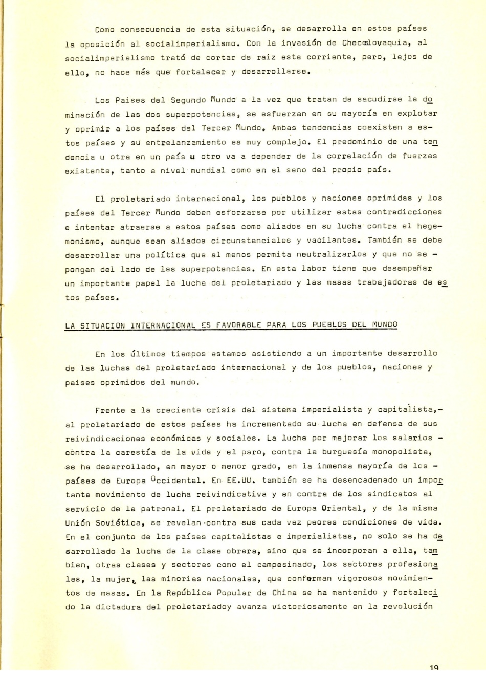 La situación Internacional. Revolución Socialista. Revolución Proletaria.Imperialismo como últina etapa del Capitalismo. Imperialismo antesala del Socialismo según Lenin