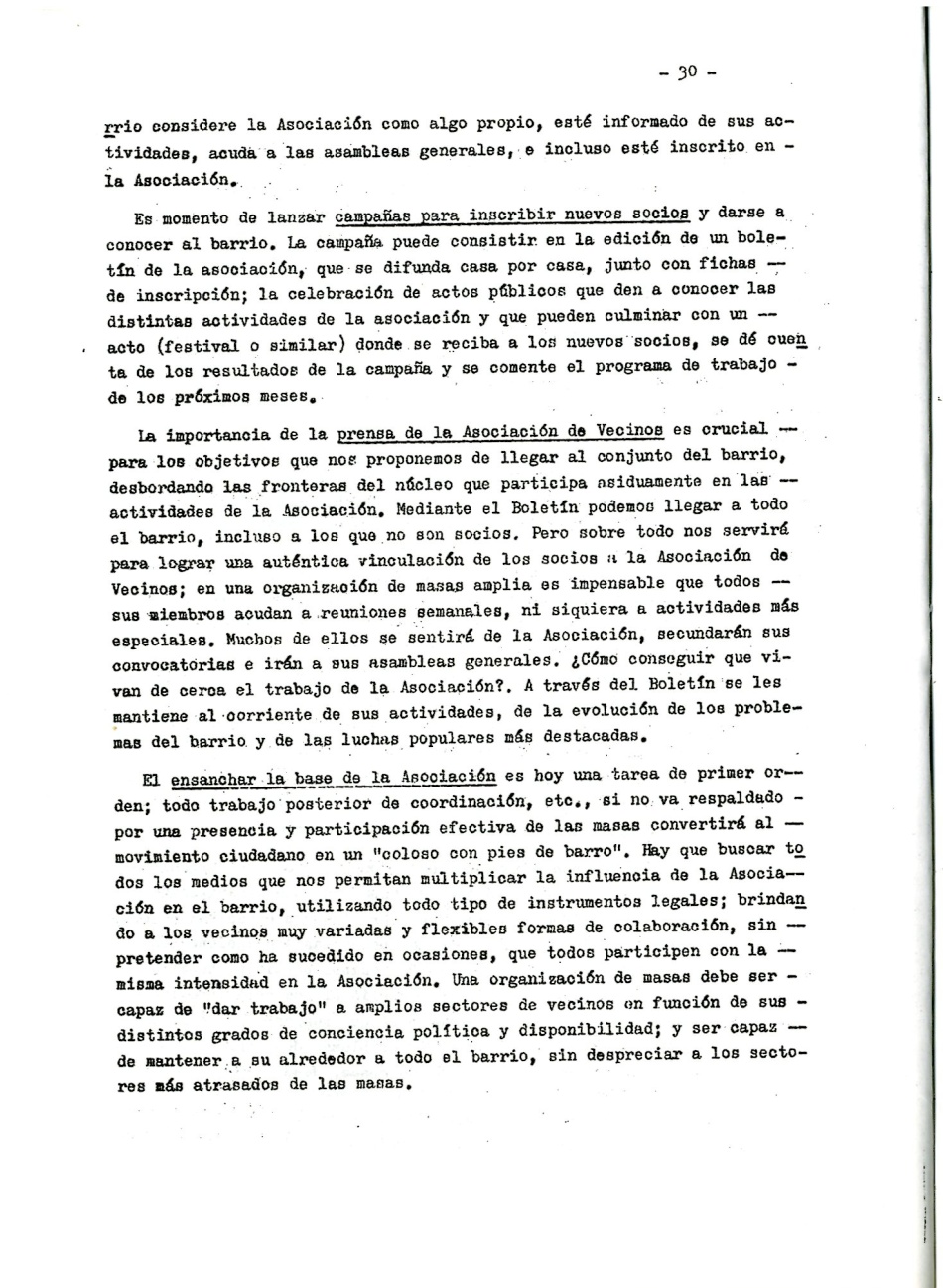 Los comunistas en la lucha ciudadana. Secretaria del Movimiento Ciudadano de la Organización Revolucionaria de Los Trabajadores (O.R.T.). Lucha Ciudadana y alternativa Democrática y Unitaria. La lucha por un ayuntamiento democrático. La ciudad como lugar de explotación del Gran Capital. Por la República