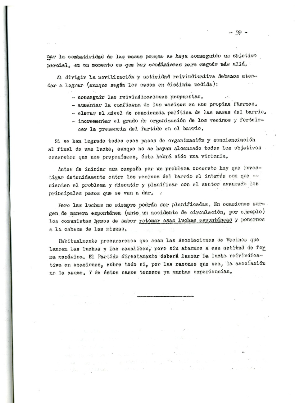 Los comunistas en la lucha ciudadana. Secretaria del Movimiento Ciudadano de la Organización Revolucionaria de Los Trabajadores (O.R.T.). Lucha Ciudadana y alternativa Democrática y Unitaria. La lucha por un ayuntamiento democrático. La ciudad como lugar de explotación del Gran Capital. Por la República