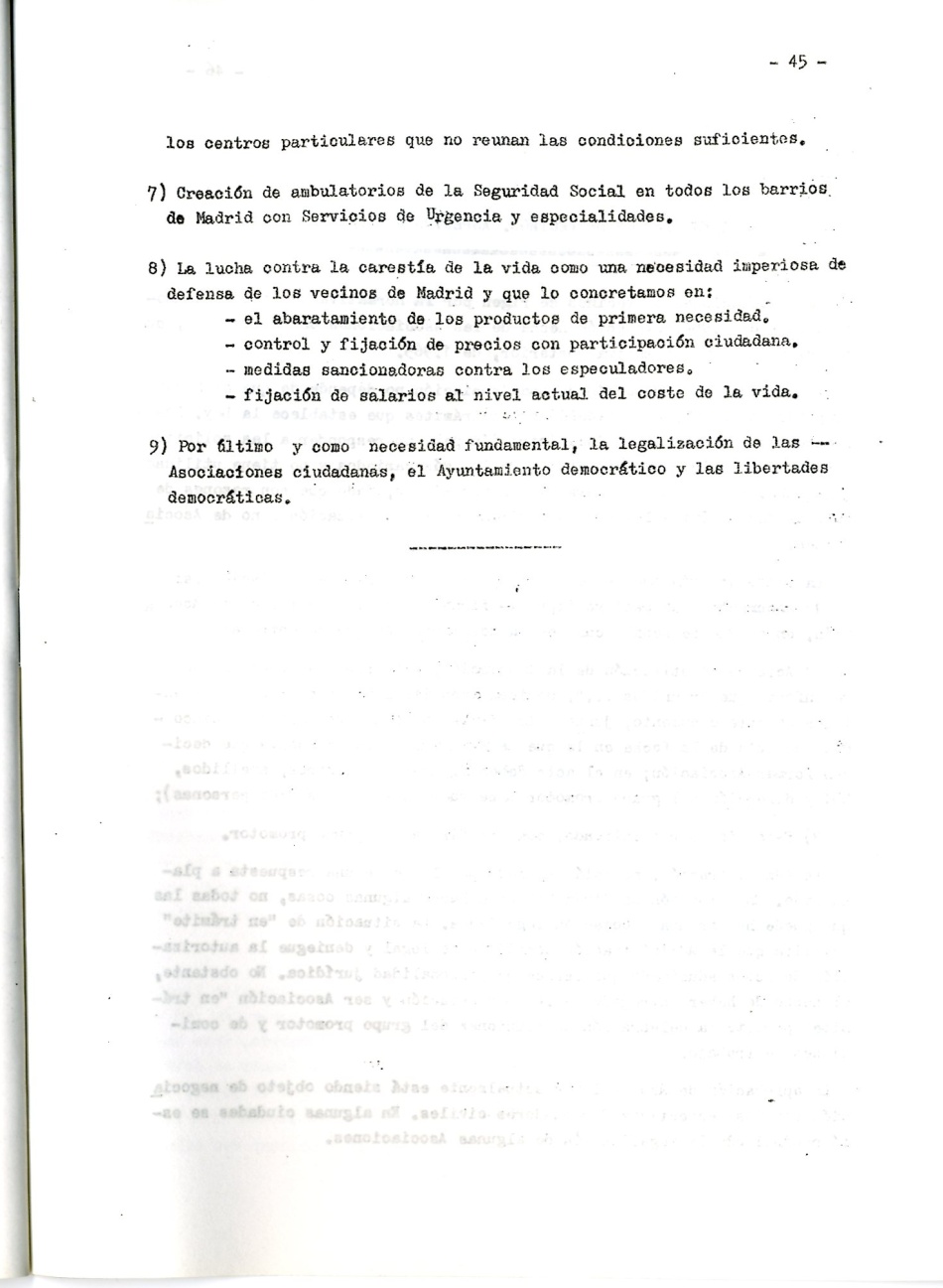 Los comunistas en la lucha ciudadana. Secretaria del Movimiento Ciudadano de la Organización Revolucionaria de Los Trabajadores (O.R.T.). Lucha Ciudadana y alternativa Democrática y Unitaria. La lucha por un ayuntamiento democrático. La ciudad como lugar de explotación del Gran Capital. Por la República
